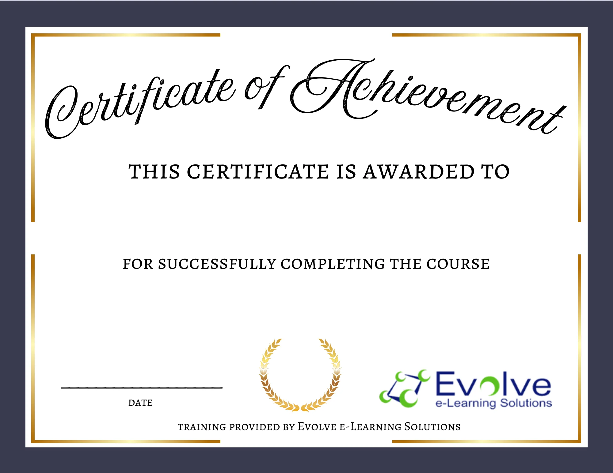 Formaldehyde Safety Certificate of Completion