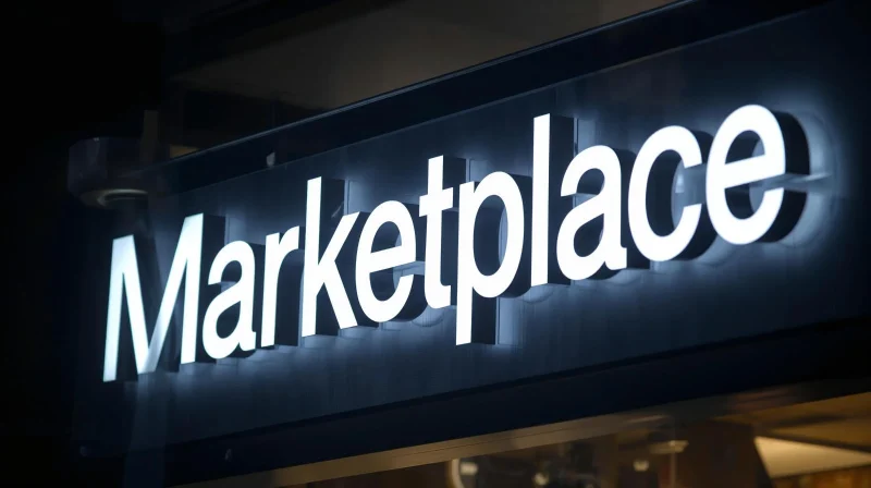 Sign that says Marketplace