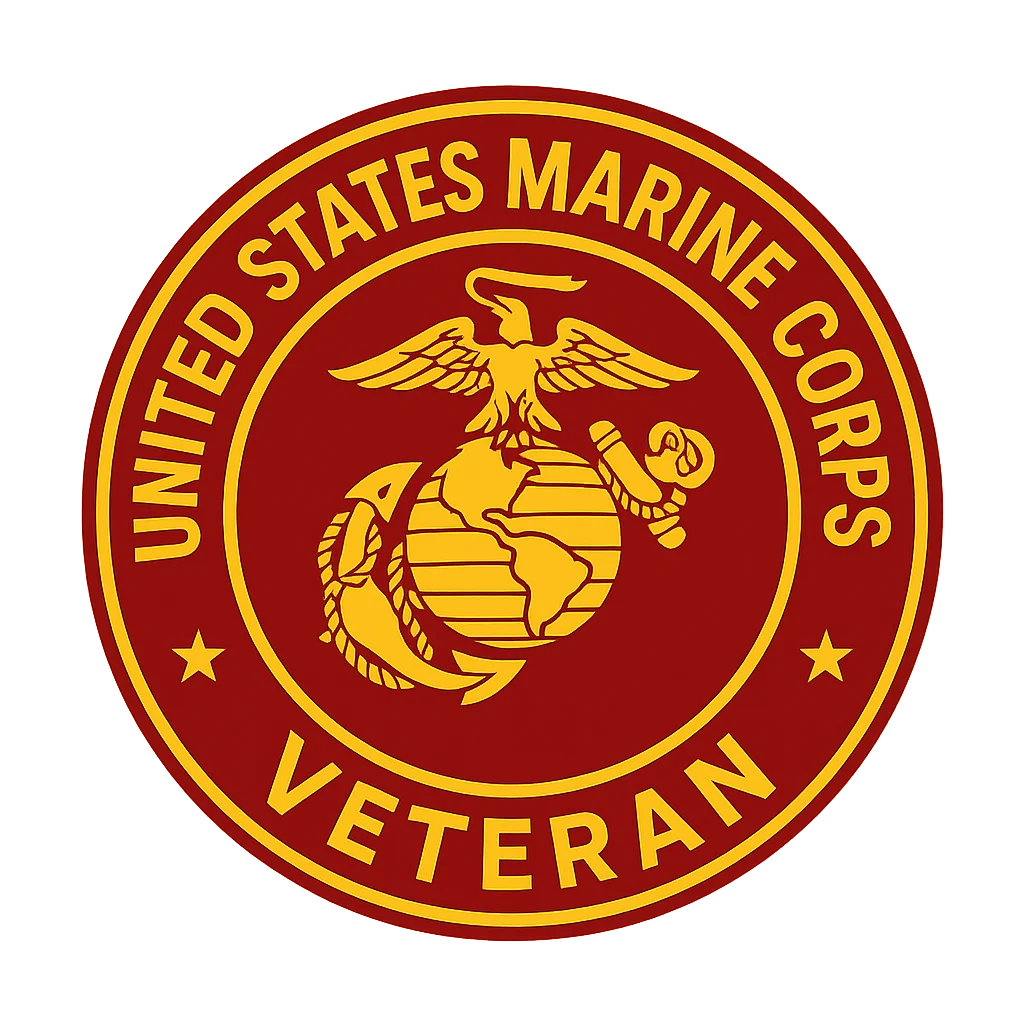 United States Marine Corps veteran badge
