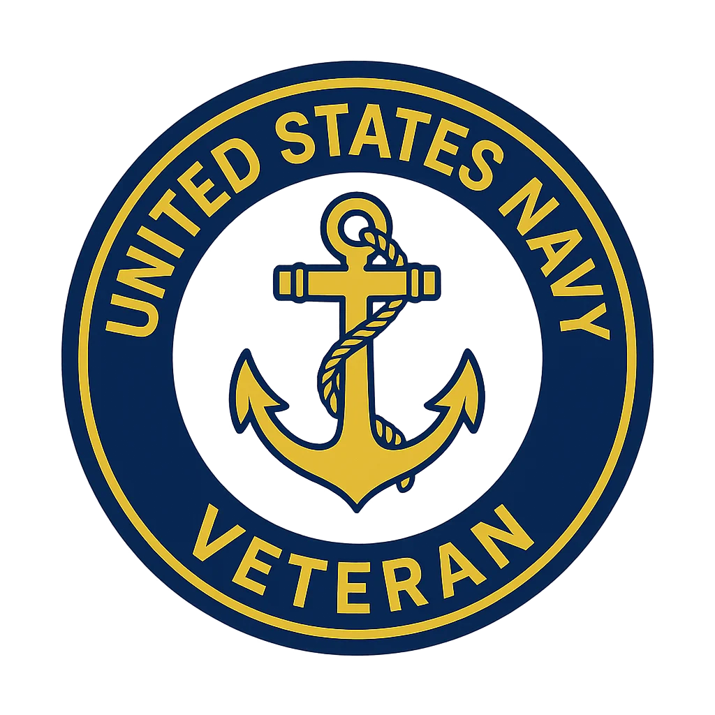 United States Navy veteran badge
