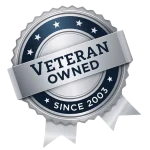 Vetran Badge Leaning